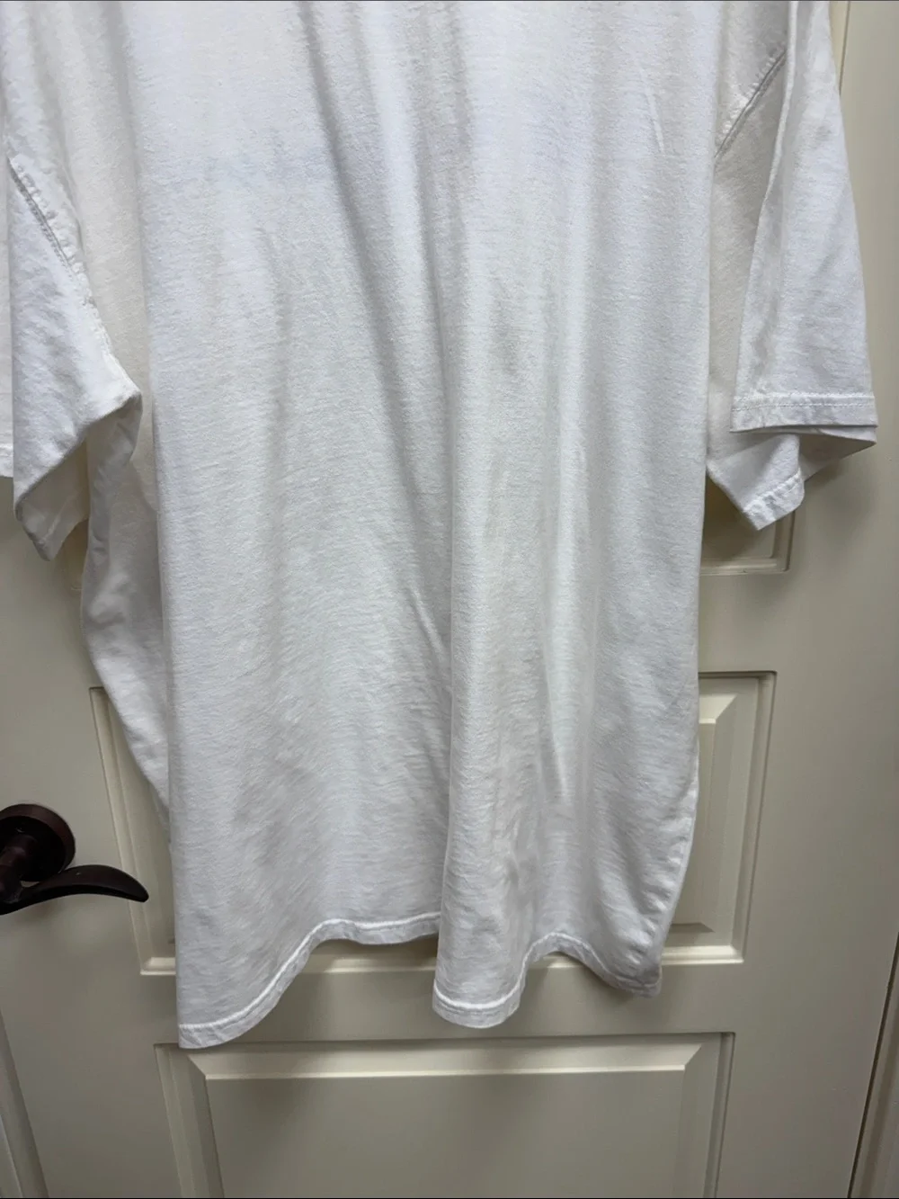 Champion White Short Sleeve Tee with Blue Logo - Picture 7 of 9